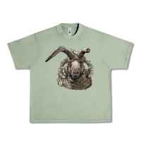 Oil Green navajo churro sheep head Urban Heavy Tee - LillyAllenDesigns