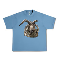 Pebble Blue navajo churro sheep head Urban Heavy Tee - LillyAllenDesigns