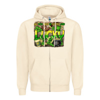 Sandshell All you need is coffee and lucky St. Patrick's Zipper Hoodie - HowdyJamesFarm