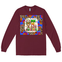 Burgundy Dia de los muertos Long Sleeve Tee - RanaPortraitStore