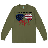 Army Green All American Girl Long Sleeve Tee - Bettercallsaul
