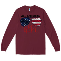 Burgundy All American Girl Long Sleeve Tee - Bettercallsaul