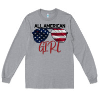 Heather Grey All American Girl Long Sleeve Tee - Bettercallsaul