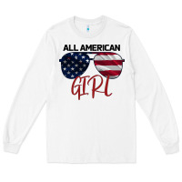 White All American Girl Long Sleeve Tee - Bettercallsaul