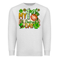 Oatmeal Heather my 1'st st patrick's day Premium Sweatshirt - FaDigitalArtStudio