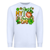 White my 1'st st patrick's day Premium Sweatshirt - FaDigitalArtStudio