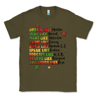 Army Green inspiring black leaders juneteenth Classic Tee - LillyAllenDesigns