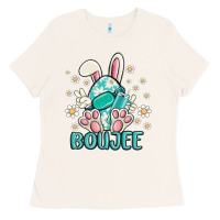 Bone boujee  easter  egg Ladies Tee - MaliasSmallBusiness