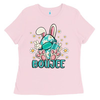 Bubblegum Pink boujee  easter  egg Ladies Tee - MaliasSmallBusiness