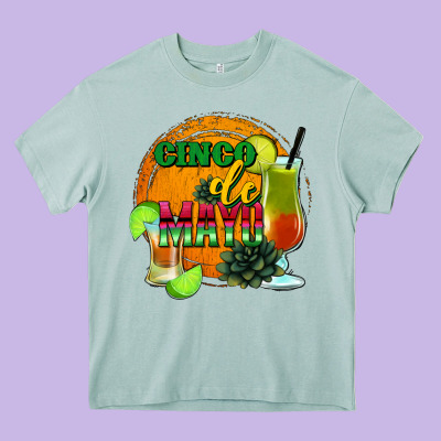 Cinco De Mayo Heavy Core Tee Designed By Jasminsmagicworld