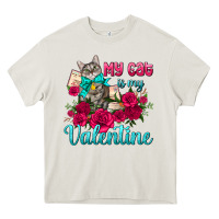 Cream my cat is my valentine Heavy Core Tee - AdoDesignShop