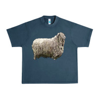 Midnight Navy lincoln sheep Urban Heavy Tee - LillyAllenDesigns