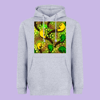 St. Patrick's Pipe Pattern Digital Paper Heavyweight Hoodie Designed By Bundleandbundleshop
