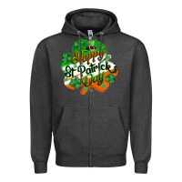 Charcoal Heather Happy St. Patrick's Day Zipper Hoodie - CowGirlArtShop