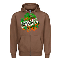 Chestnut Happy St. Patrick's Day Zipper Hoodie - CowGirlArtShop