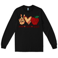 Black Peace Love Teach Long Sleeve Tee - Bettercallsaul