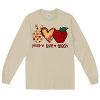 Mushroom Peace Love Teach Long Sleeve Tee - Bettercallsaul