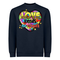 Navy Love needs no words Heavyweight Sweatshirt - NancyCooperArtShop