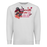 Dove Grey sloth why fall in love when you can fall asleep Premium Sweatshirt - FaDigitalArtStudio