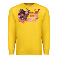Lemon sloth why fall in love when you can fall asleep Premium Sweatshirt - FaDigitalArtStudio