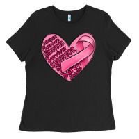 Heart Breast Cancer Ladies Tee | Teevron