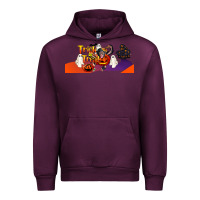 Mauve Wine Trick Or Treat Baby Chimpanzee Urban Hoodie - LillyAllenDesigns