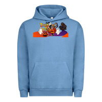 Pigment Pebble Blue Trick Or Treat Baby Chimpanzee Urban Hoodie - LillyAllenDesigns