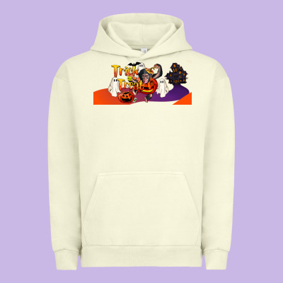Trick Or Treat Baby Chimpanzee Urban Hoodie Designed By Lillyallendesigns