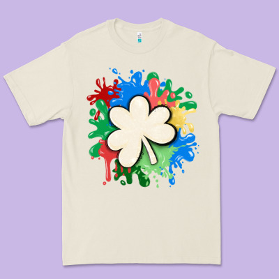 St Patricks Day Shamrock Autism Premium Tee Designed By Maliassmallbusiness