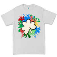 Dove Grey st patricks day shamrock autism Premium Tee - MaliasSmallBusiness