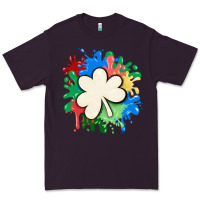 Plum st patricks day shamrock autism Premium Tee - MaliasSmallBusiness