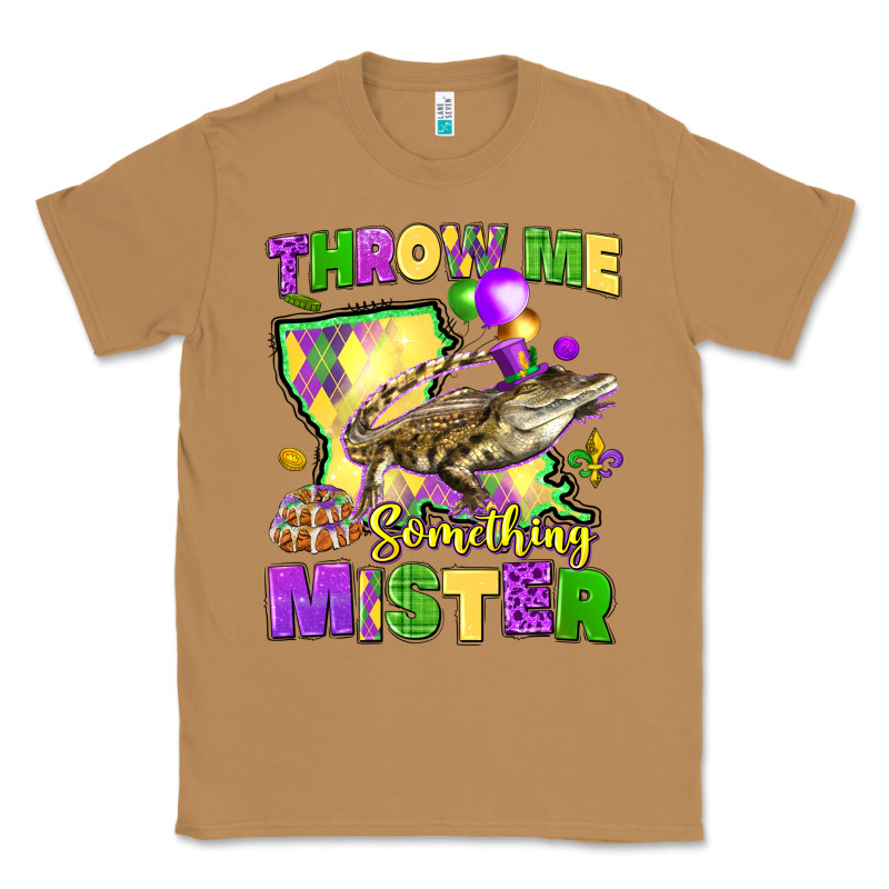 Throw Me Something Mister Louisiana Mardi Gras Classic Tee by LillyAllenDesigns | Teevron