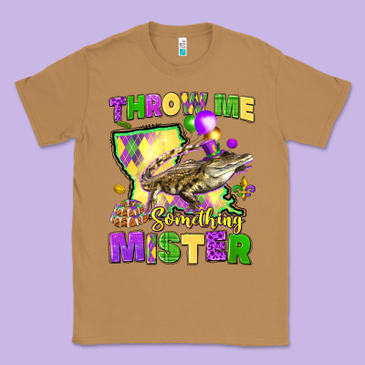 Throw Me Something Mister Louisiana Mardi Gras Classic Tee Designed By Lillyallendesigns