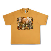 Peanut Butter western simmental bull Urban Heavy Tee - LillyAllenDesigns