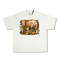Pistachio western simmental bull Urban Heavy Tee - LillyAllenDesigns