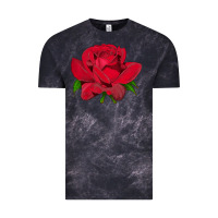 Cloud Black Oklahoma Rose Illustrations Vintage Tee - LillyAllenDesigns