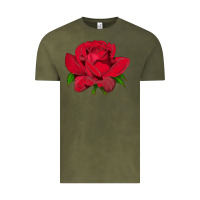 Vintage Olive Oklahoma Rose Illustrations Vintage Tee - LillyAllenDesigns