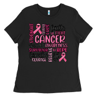 Black cancer awareness Ladies Tee - MaliasSmallBusiness