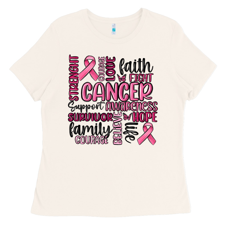 Cancer Awareness Ladies Tee by MaliasSmallBusiness | Teevron