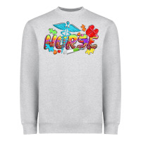 Heather Grey Autism Nurse Heavyweight Sweatshirt - NancyCooperArtShop
