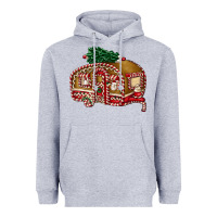 Heather Grey caravan gingerbread Heavyweight Hoodie - FaDigitalArtStudio