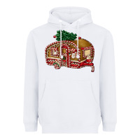 White caravan gingerbread Heavyweight Hoodie - FaDigitalArtStudio