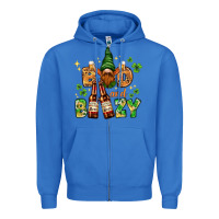 True Royal St. Patrick's Bad and boozy with gnome Zipper Hoodie - HowdyJamesFarm
