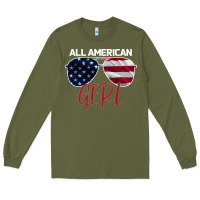 Army Green All American Girl Long Sleeve Tee - Bettercallsaul