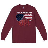 Burgundy All American Girl Long Sleeve Tee - Bettercallsaul