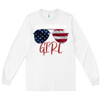 White All American Girl Long Sleeve Tee - Bettercallsaul
