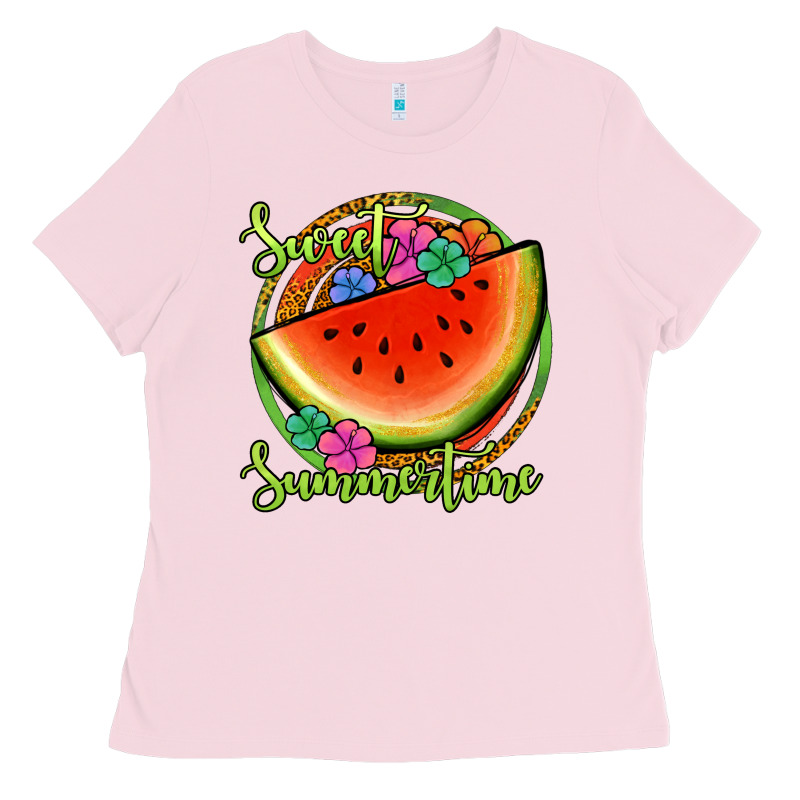 Sweet Summertime Watermelon Ladies Tee by Jasminsmagicworld | Teevron