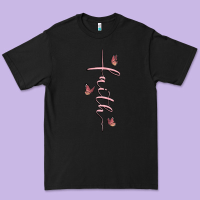 Faith Cross Premium Tee Designed By Maliassmallbusiness