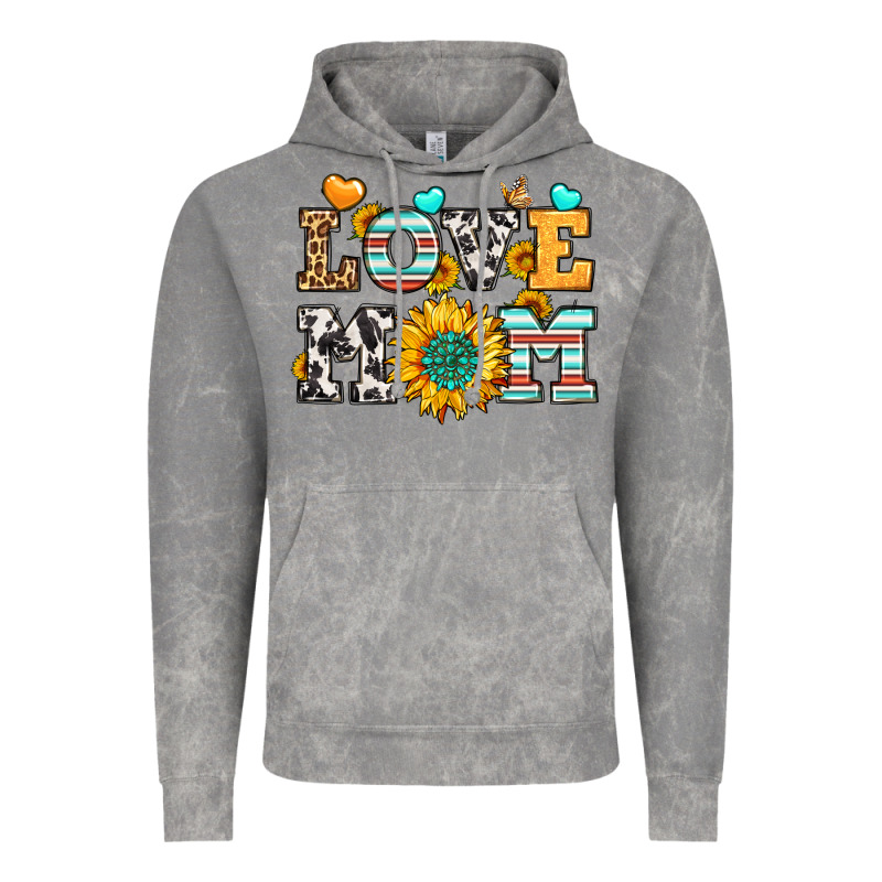 Love Mom Vintage Hoodie by LillyAllenDesigns | Teevron