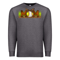 Charcoal Heather Baseball And Softball Mom Libbey Glass Premium Sweatshirt - BundleAndBundleShop